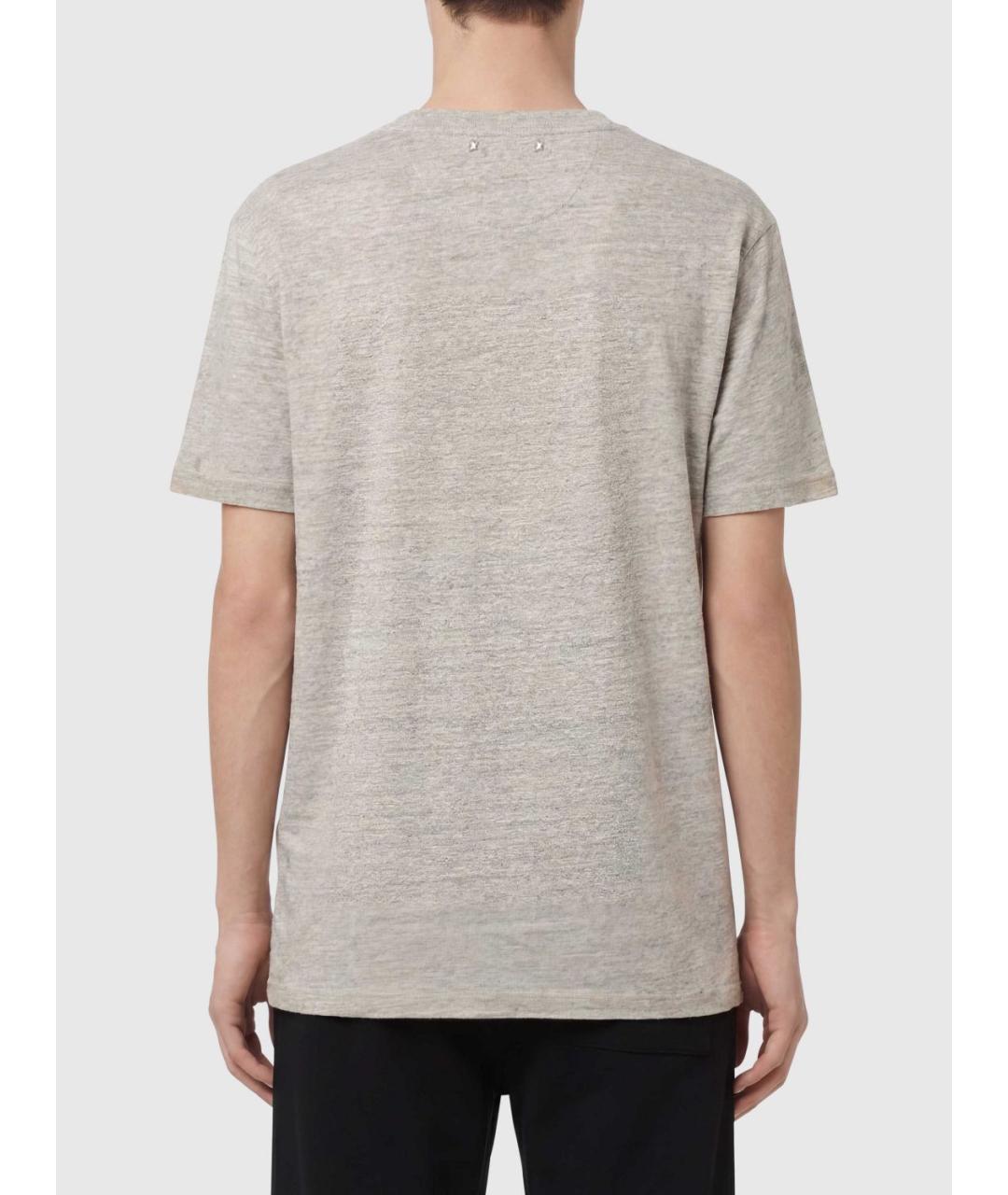 GOLDEN GOOSE Серая хлопковая футболка, фото 2