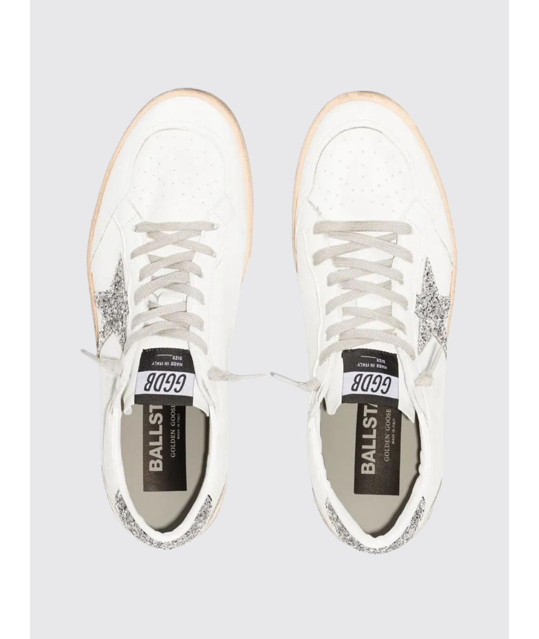 GOLDEN GOOSE DELUXE BRAND Белые кожаные кеды, фото 2