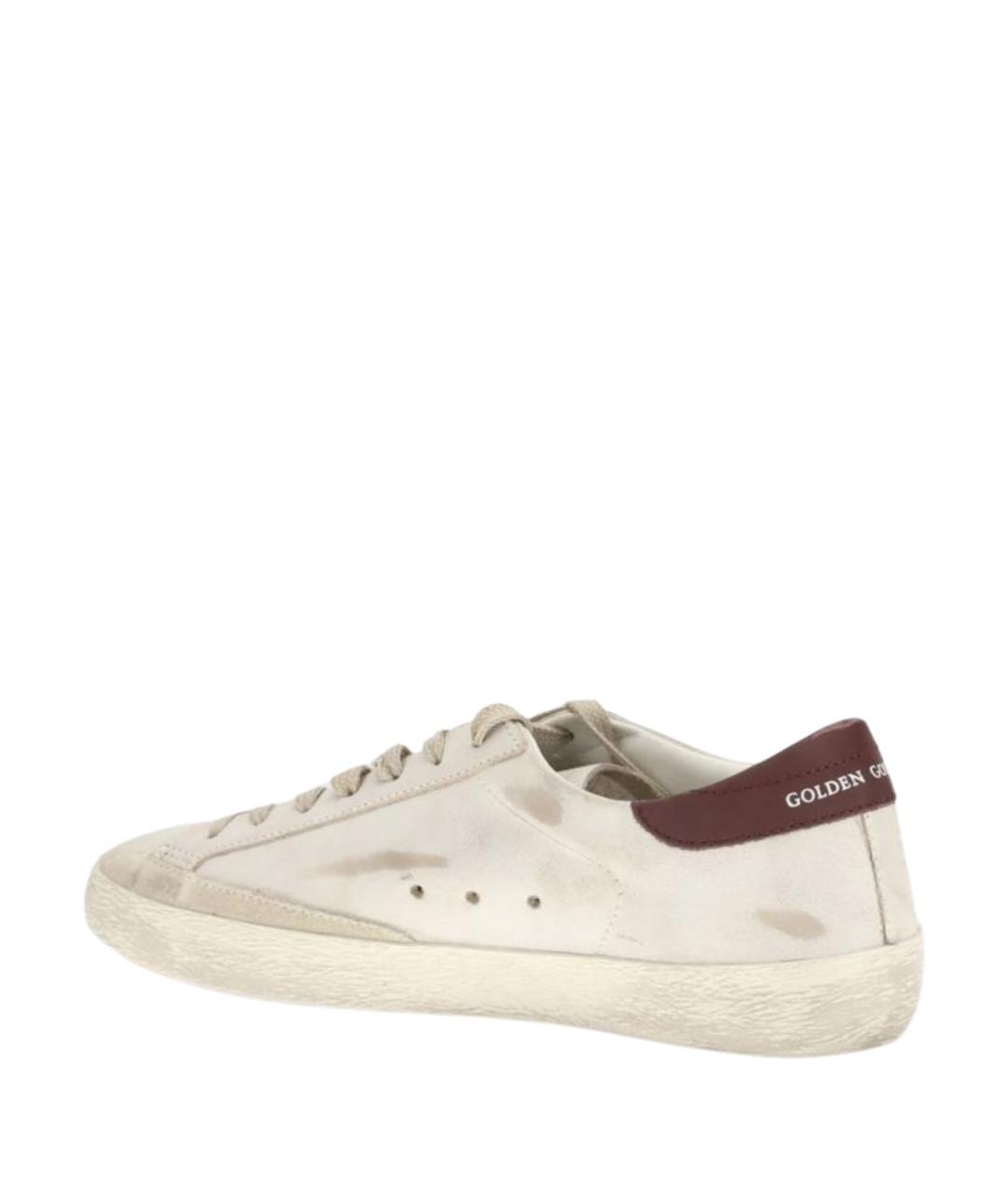 GOLDEN GOOSE DELUXE BRAND Белые кожаные низкие кроссовки / кеды, фото 3