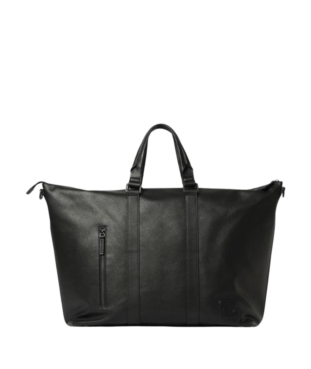 ARMANI EXCHANGE Черная сумка тоут, фото 1