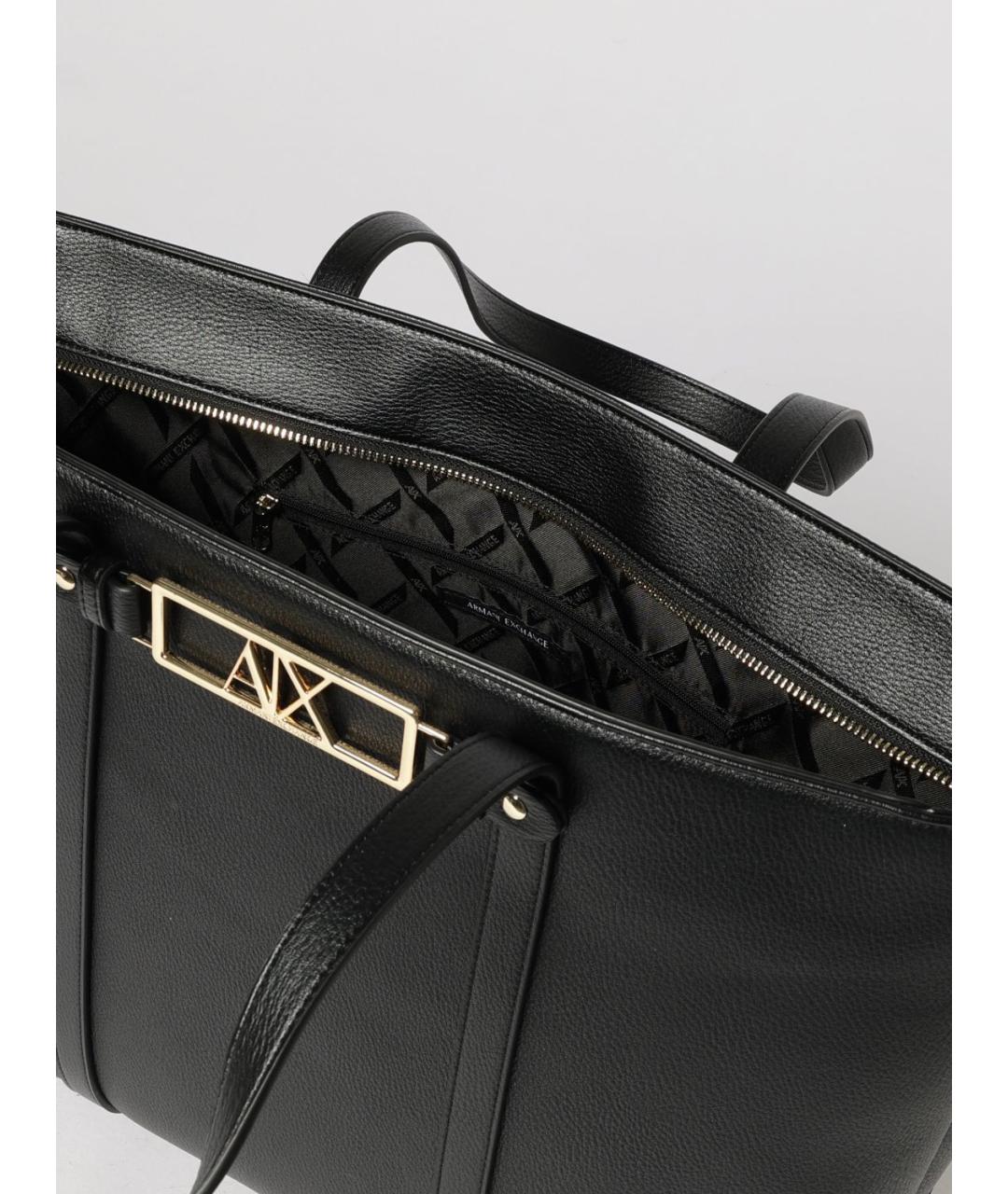 ARMANI EXCHANGE Черная сумка тоут, фото 3