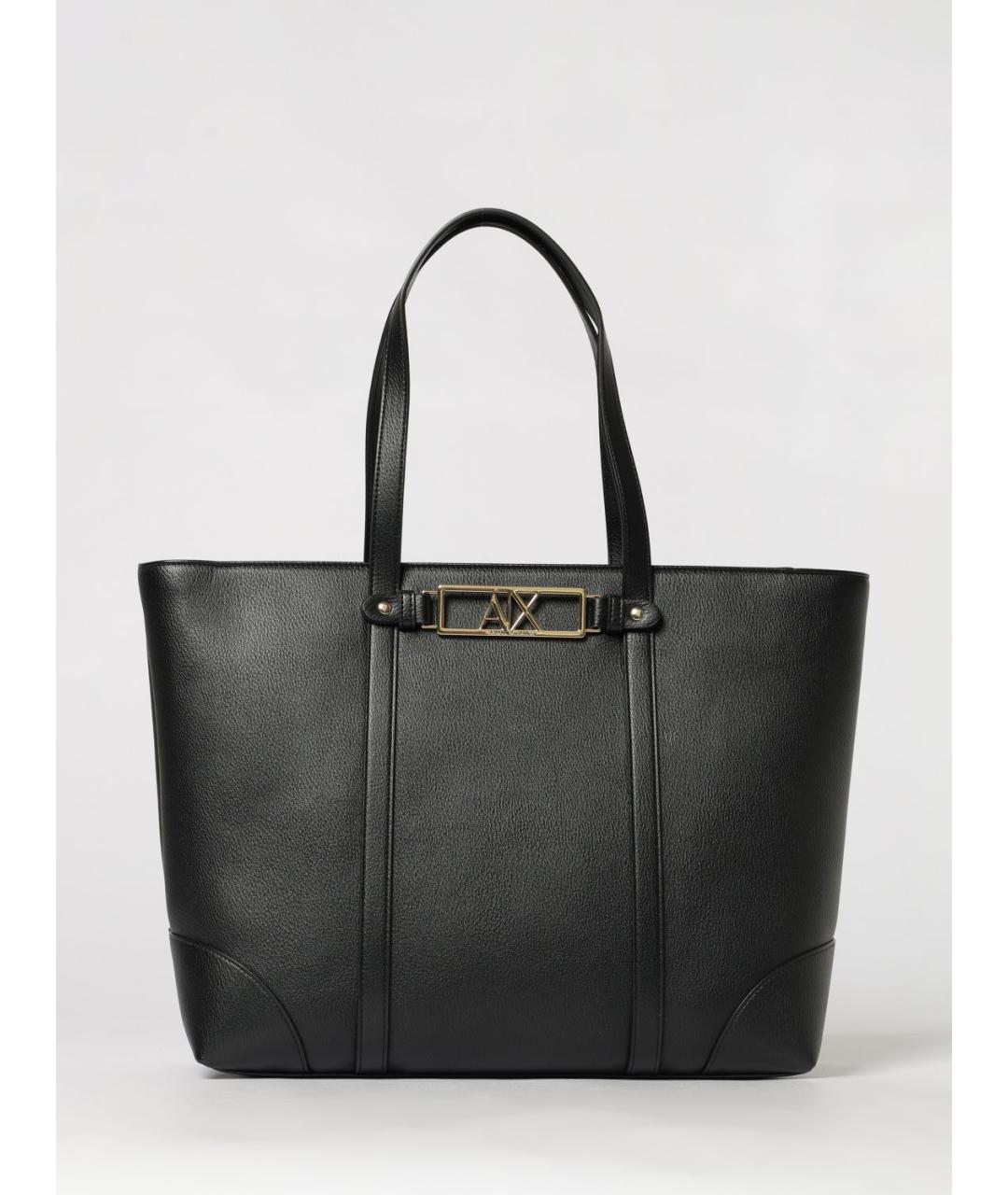 ARMANI EXCHANGE Черная сумка тоут, фото 4