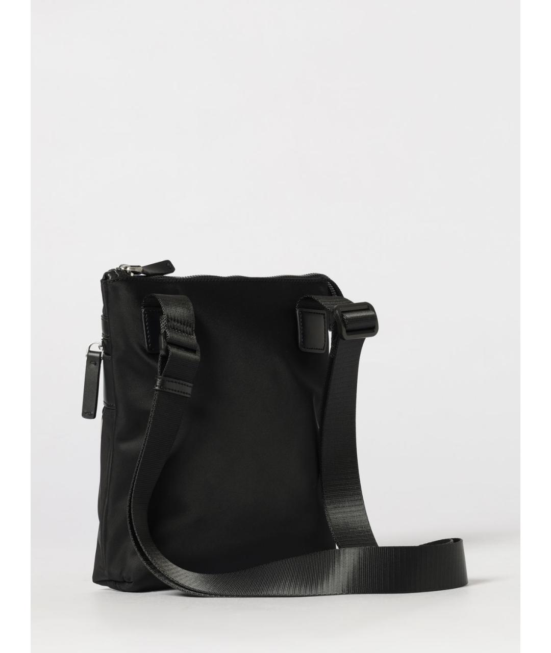 ARMANI EXCHANGE Черная синтетическая сумка на плечо, фото 2
