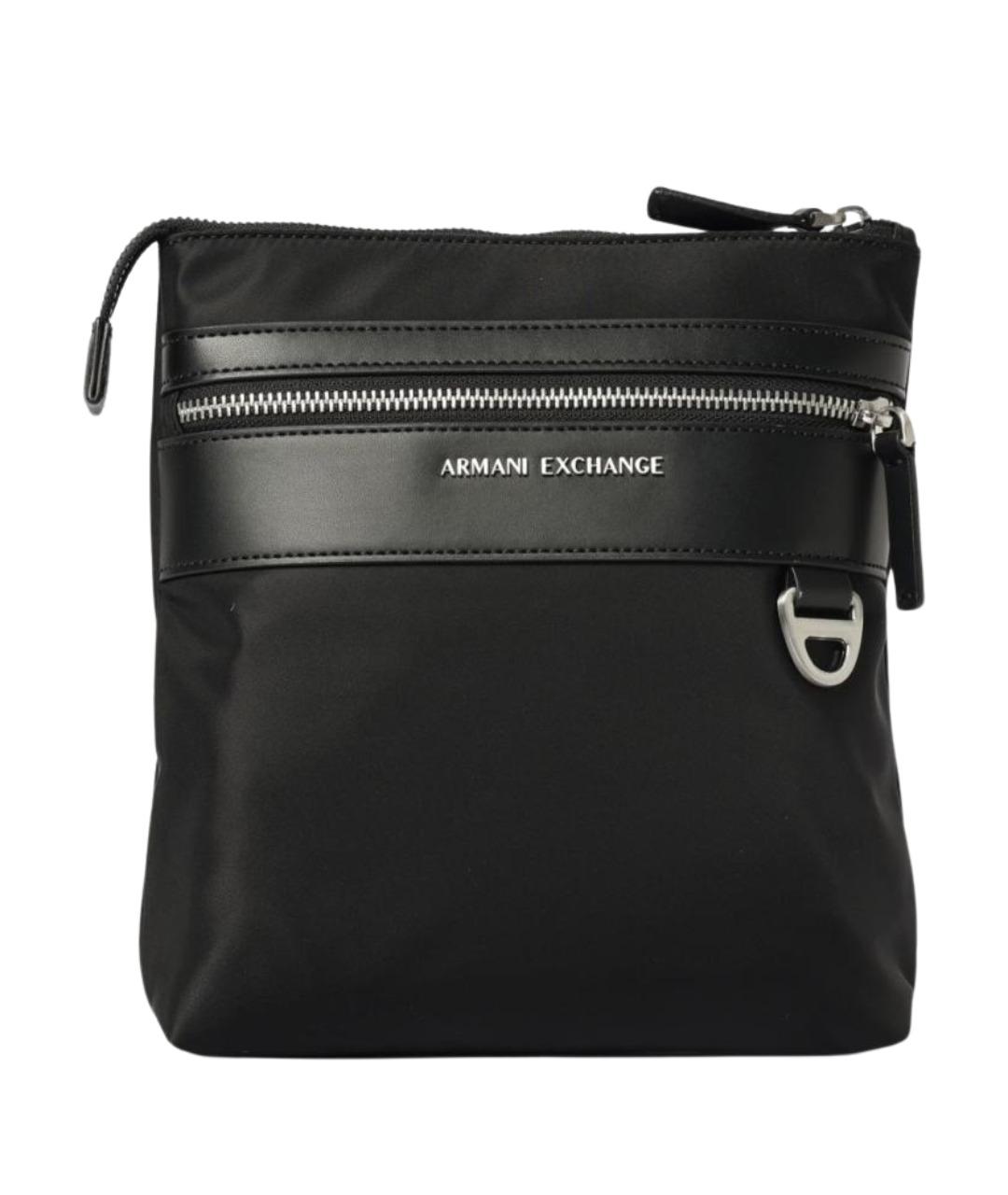 ARMANI EXCHANGE Черная синтетическая сумка на плечо, фото 1