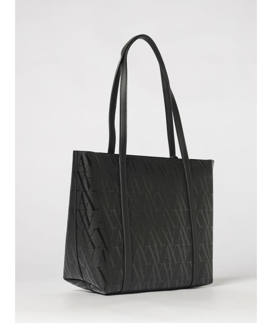 ARMANI EXCHANGE Черная сумка через плечо из искусственной кожи, фото 2