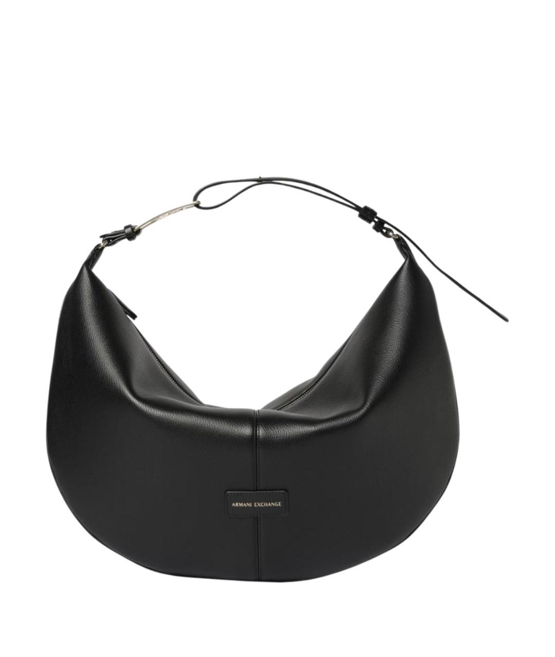 ARMANI EXCHANGE Черная синтетическая сумка через плечо, фото 1
