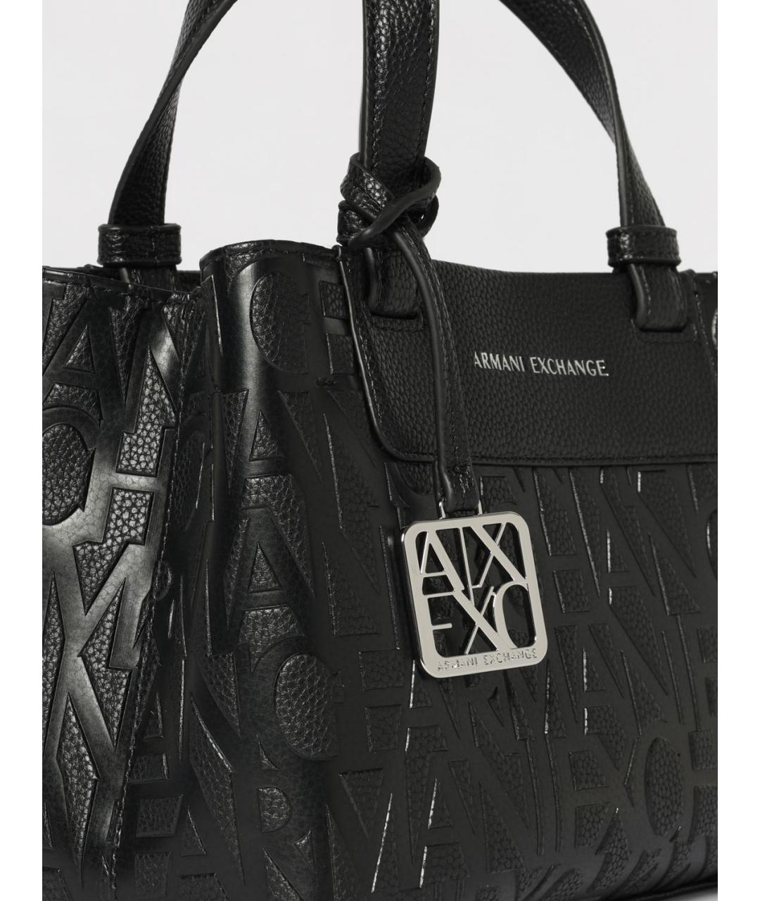 ARMANI EXCHANGE Черная сумка тоут, фото 3