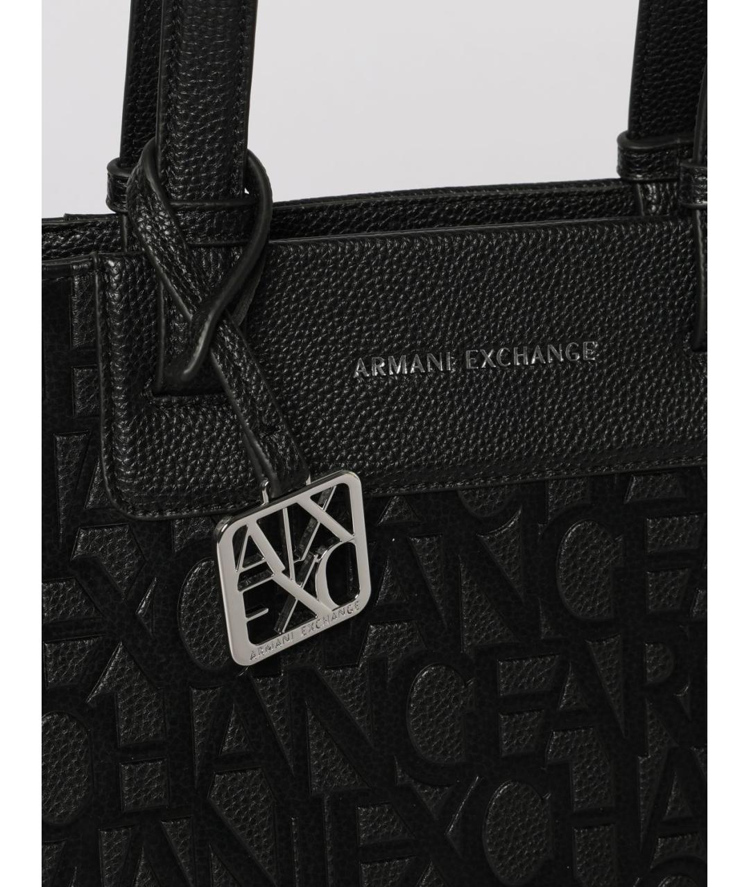 ARMANI EXCHANGE Черная сумка тоут, фото 3
