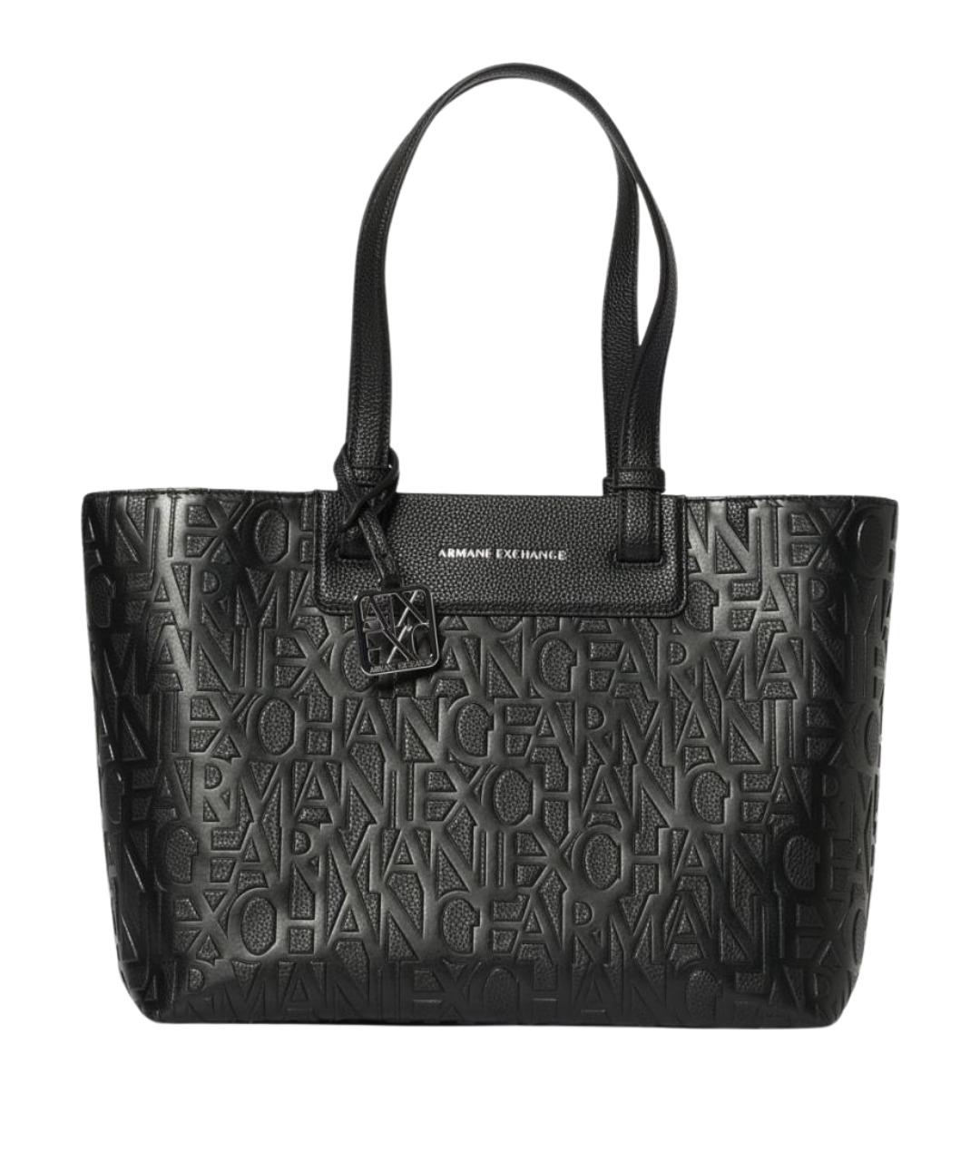 ARMANI EXCHANGE Черная сумка тоут, фото 1