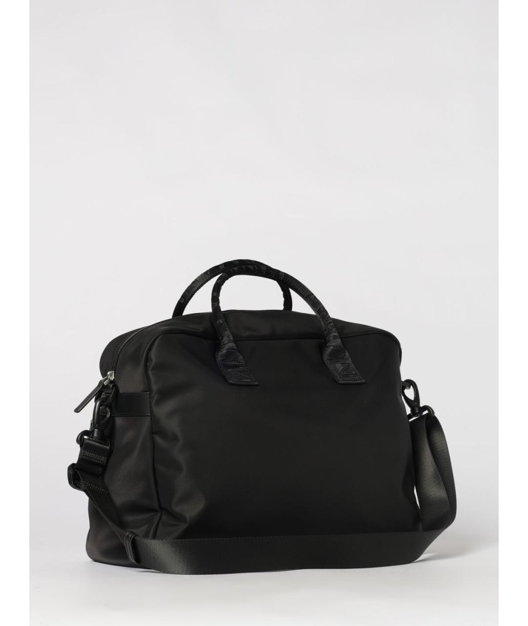 ARMANI EXCHANGE Черная синтетическая сумка тоут, фото 2