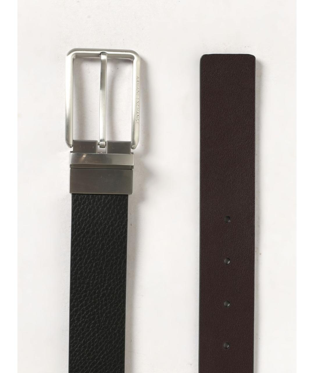 ARMANI EXCHANGE Коричневый кожаный ремень, фото 2