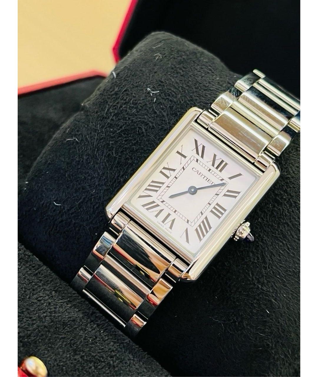 CARTIER Серебряные часы, фото 4