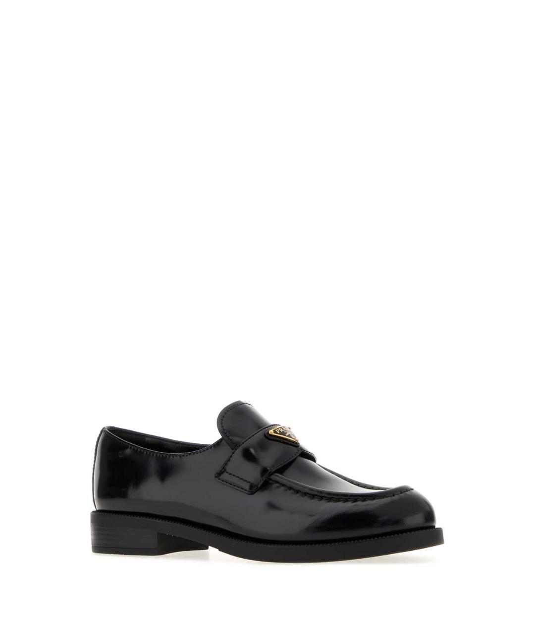 PRADA Черные кожаные лоферы, фото 2