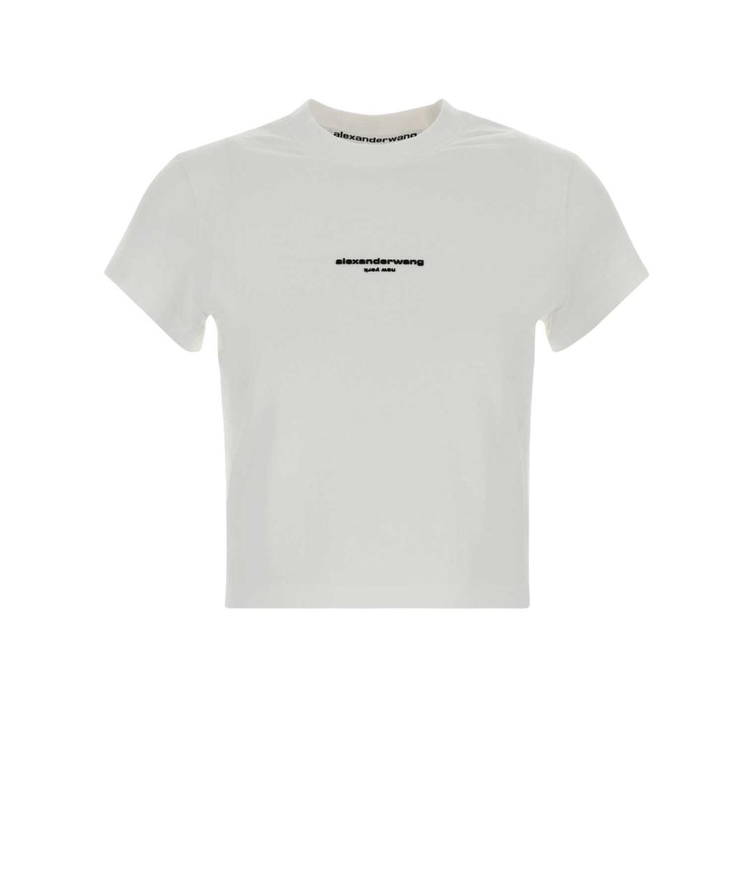 ALEXANDER WANG Белая хлопковая футболка, фото 1