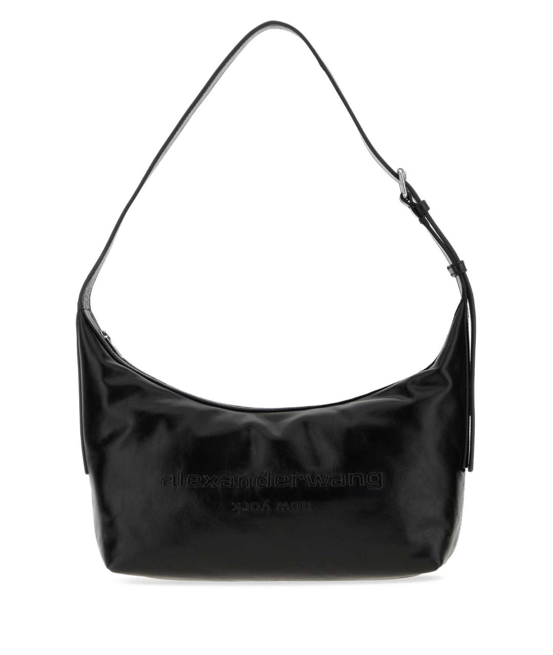 ALEXANDER WANG Черная кожаная сумка через плечо, фото 1