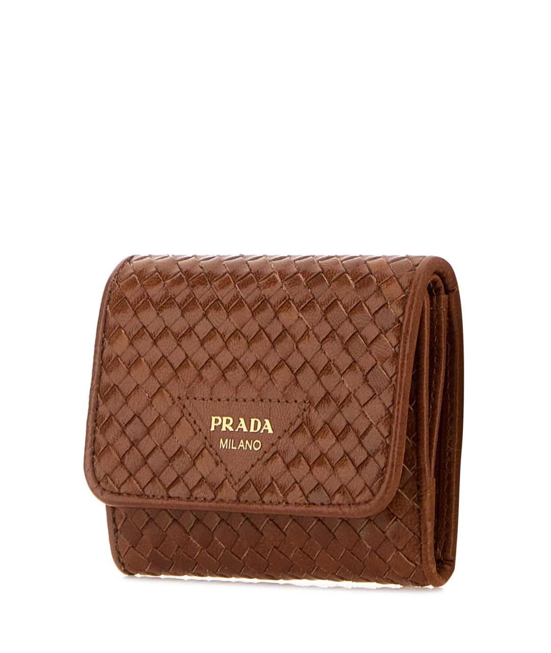 PRADA Коричневый кожаный кошелек, фото 2