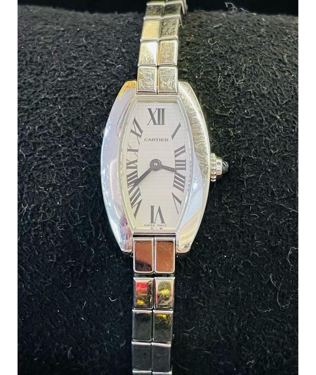 CARTIER Серебряные часы из белого золота, фото 9