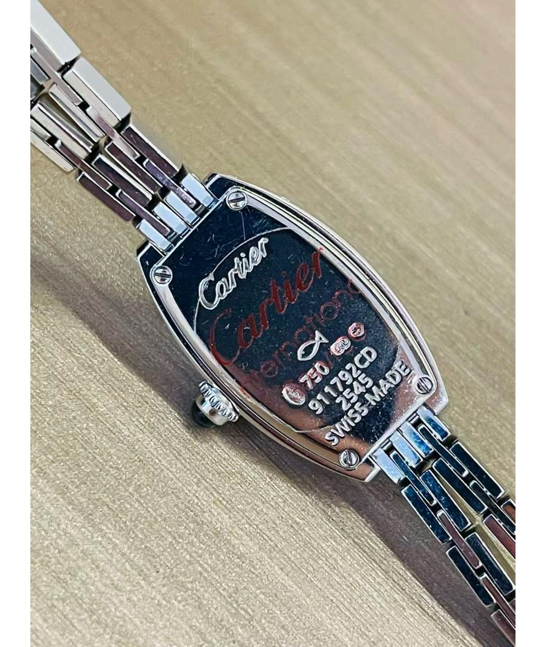 CARTIER Серебряные часы из белого золота, фото 6