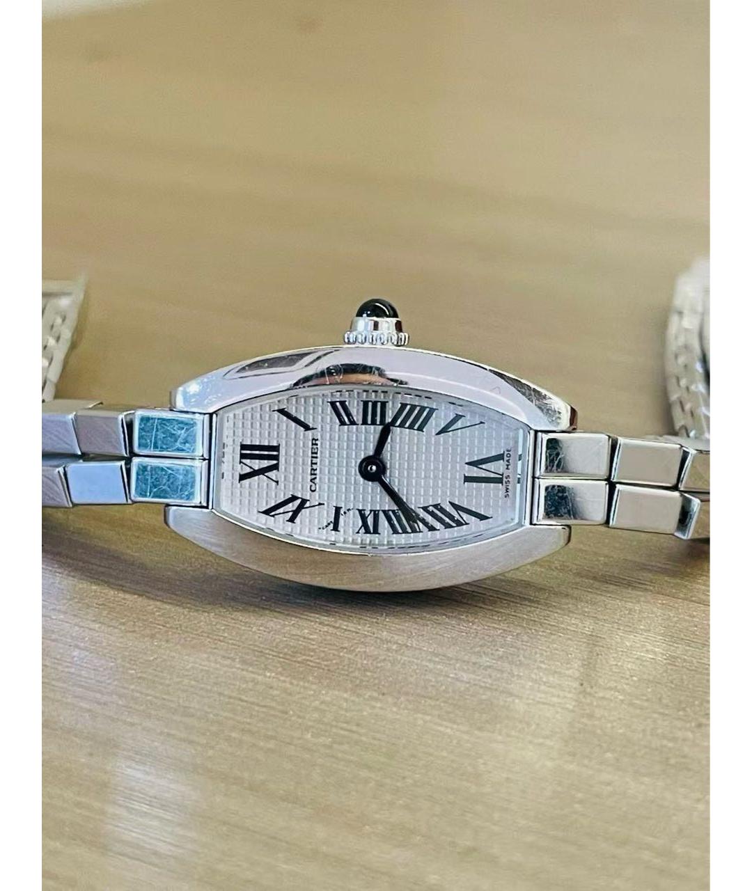 CARTIER Серебряные часы из белого золота, фото 7