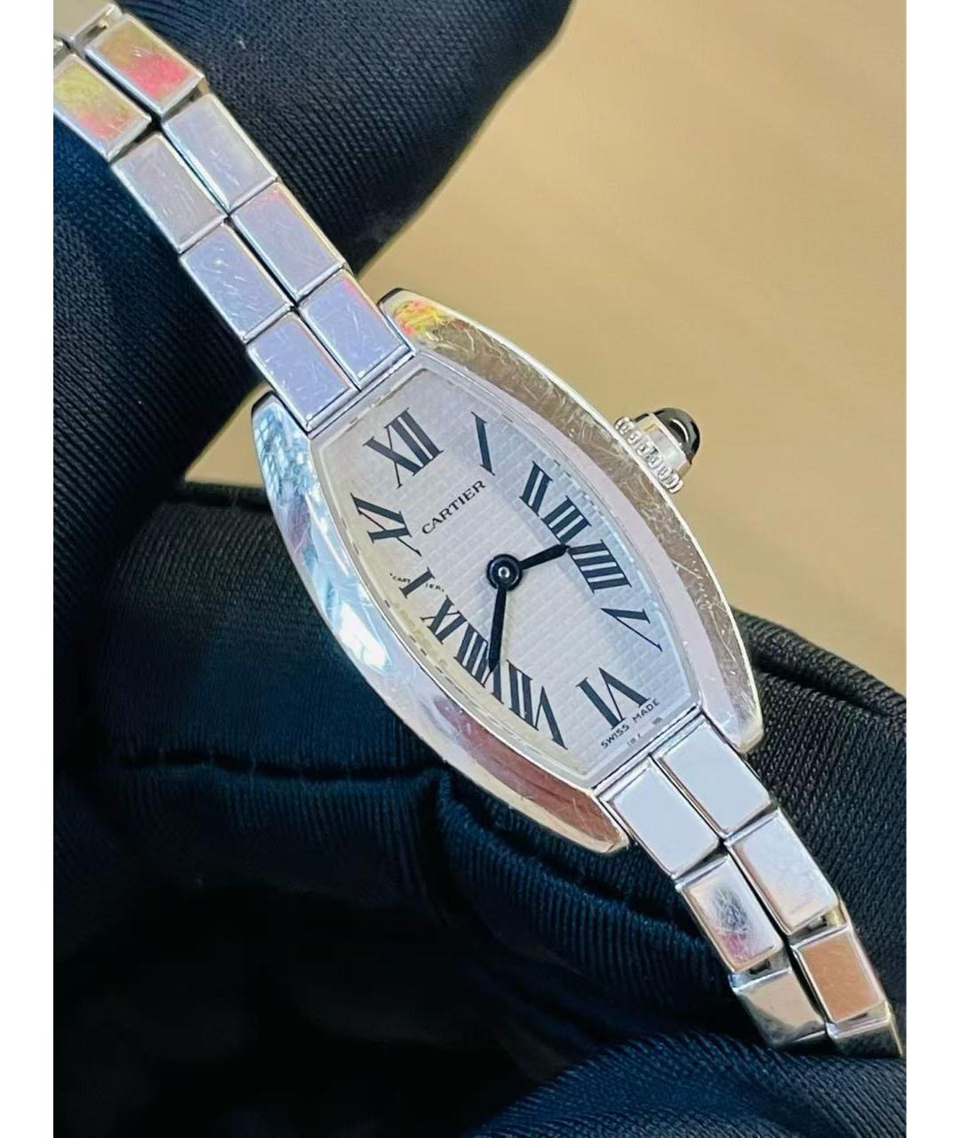 CARTIER Серебряные часы из белого золота, фото 4