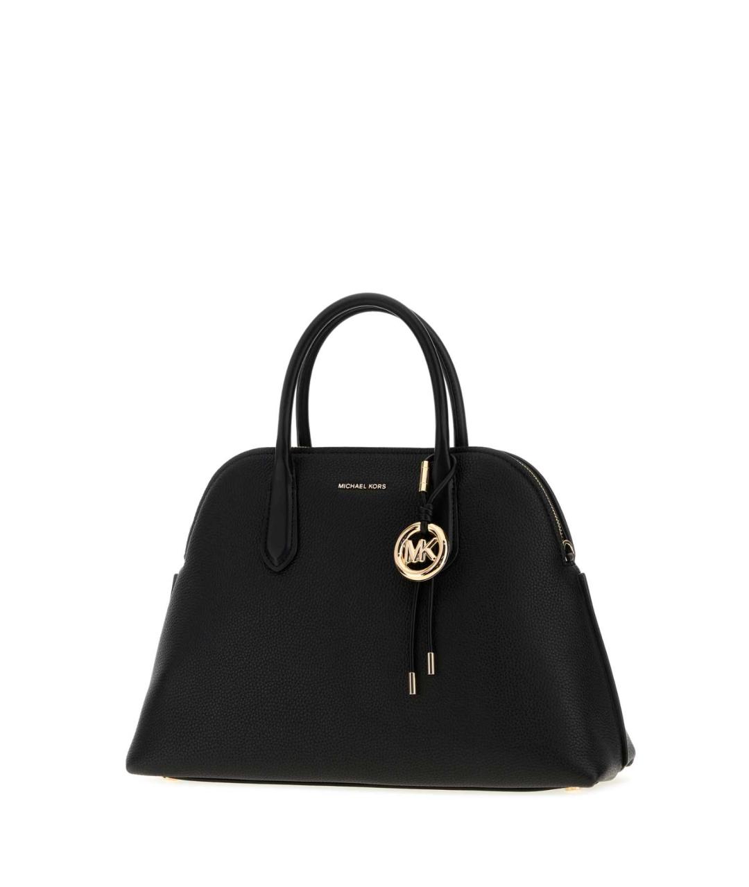 MICHAEL KORS Черная кожаная сумка с короткими ручками, фото 2