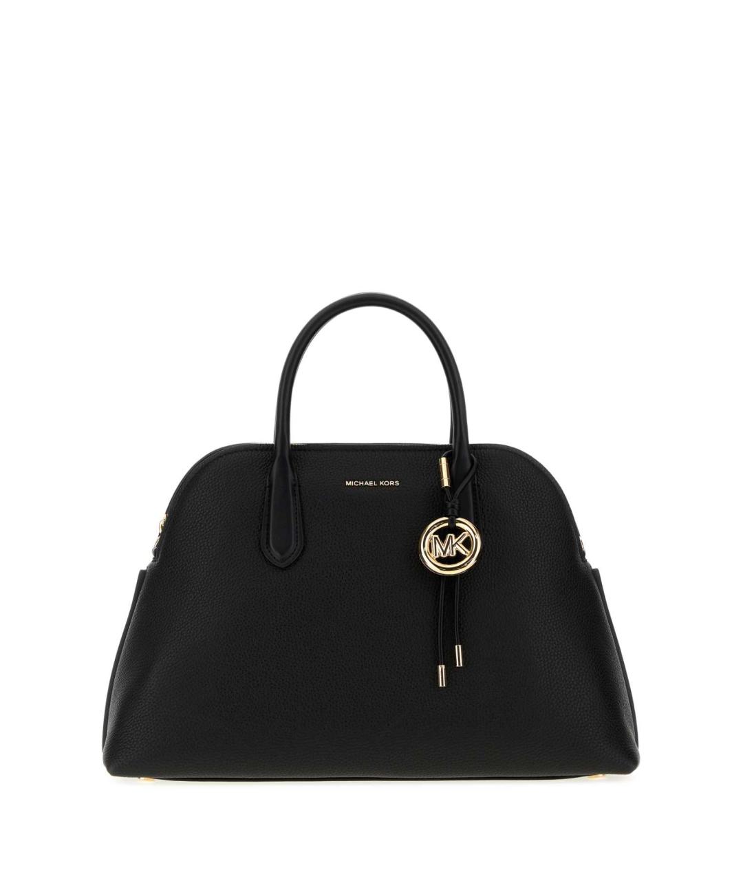 MICHAEL KORS Черная кожаная сумка с короткими ручками, фото 1