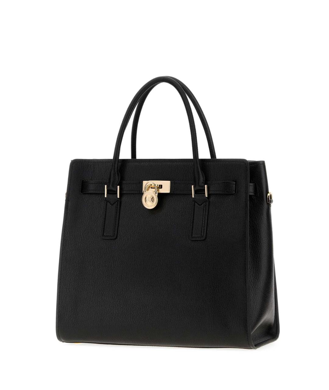 MICHAEL KORS Черная кожаная сумка с короткими ручками, фото 2