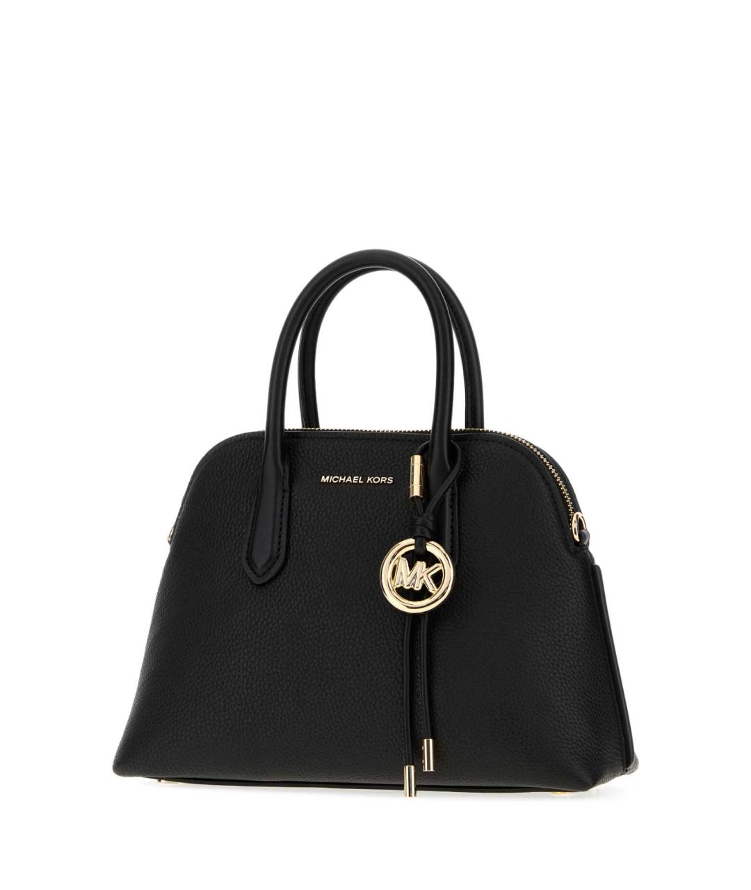 MICHAEL KORS Черная кожаная сумка с короткими ручками, фото 2