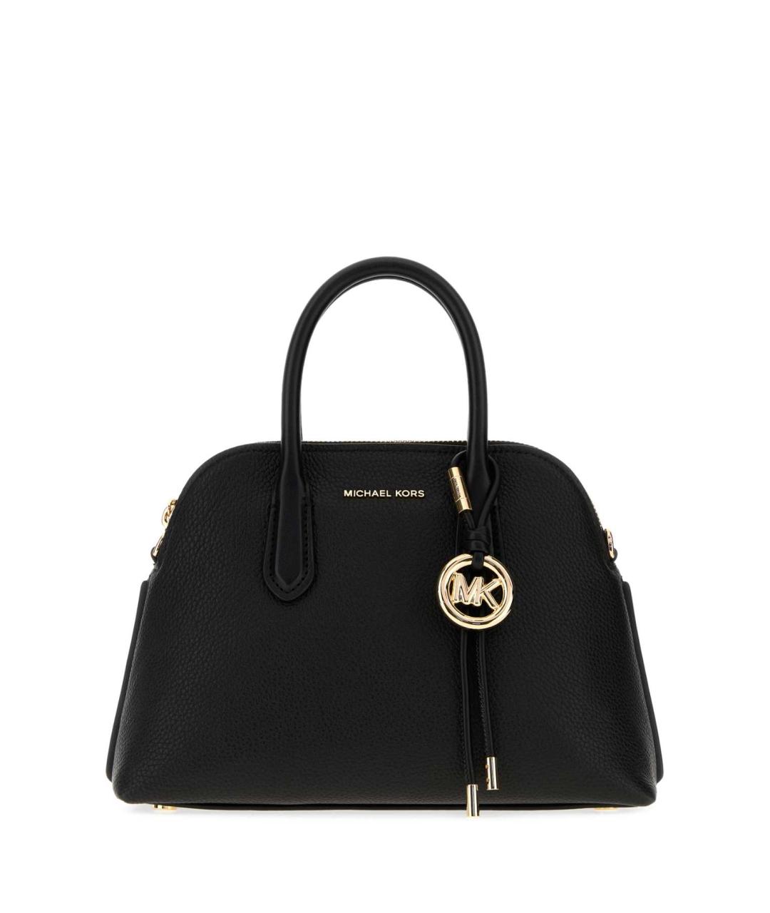 MICHAEL KORS Черная кожаная сумка с короткими ручками, фото 1