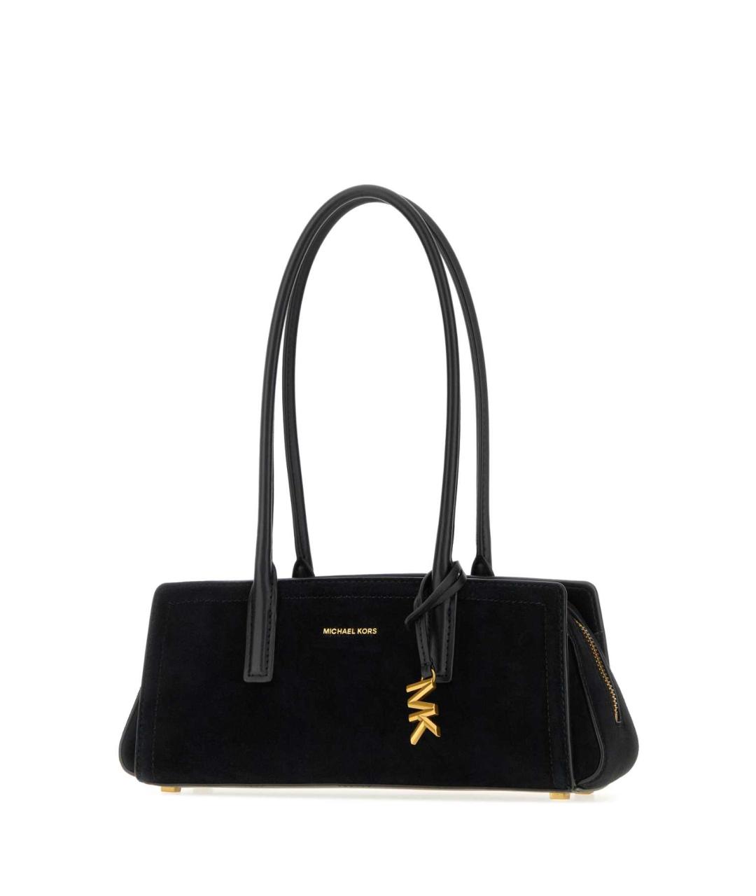 MICHAEL KORS Черная кожаная сумка через плечо, фото 2
