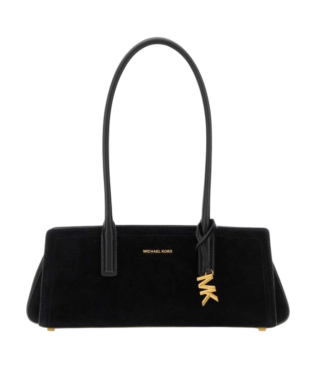 MICHAEL KORS Черная кожаная сумка через плечо, фото 3
