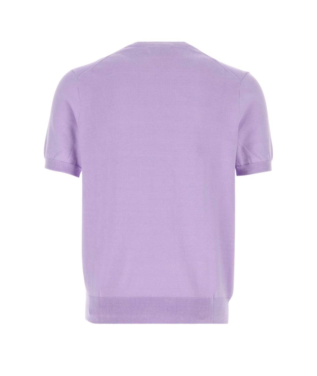 POLO RALPH LAUREN Фиолетовый хлопковый джемпер / свитер, фото 2