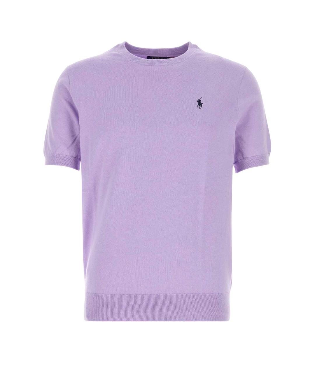 POLO RALPH LAUREN Фиолетовый хлопковый джемпер / свитер, фото 1