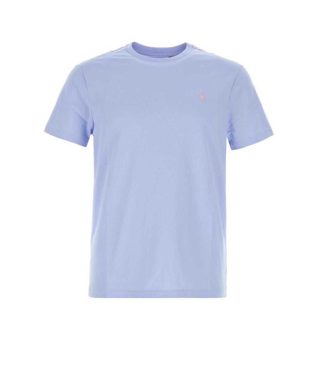 POLO RALPH LAUREN Голубая хлопковая футболка, фото 1