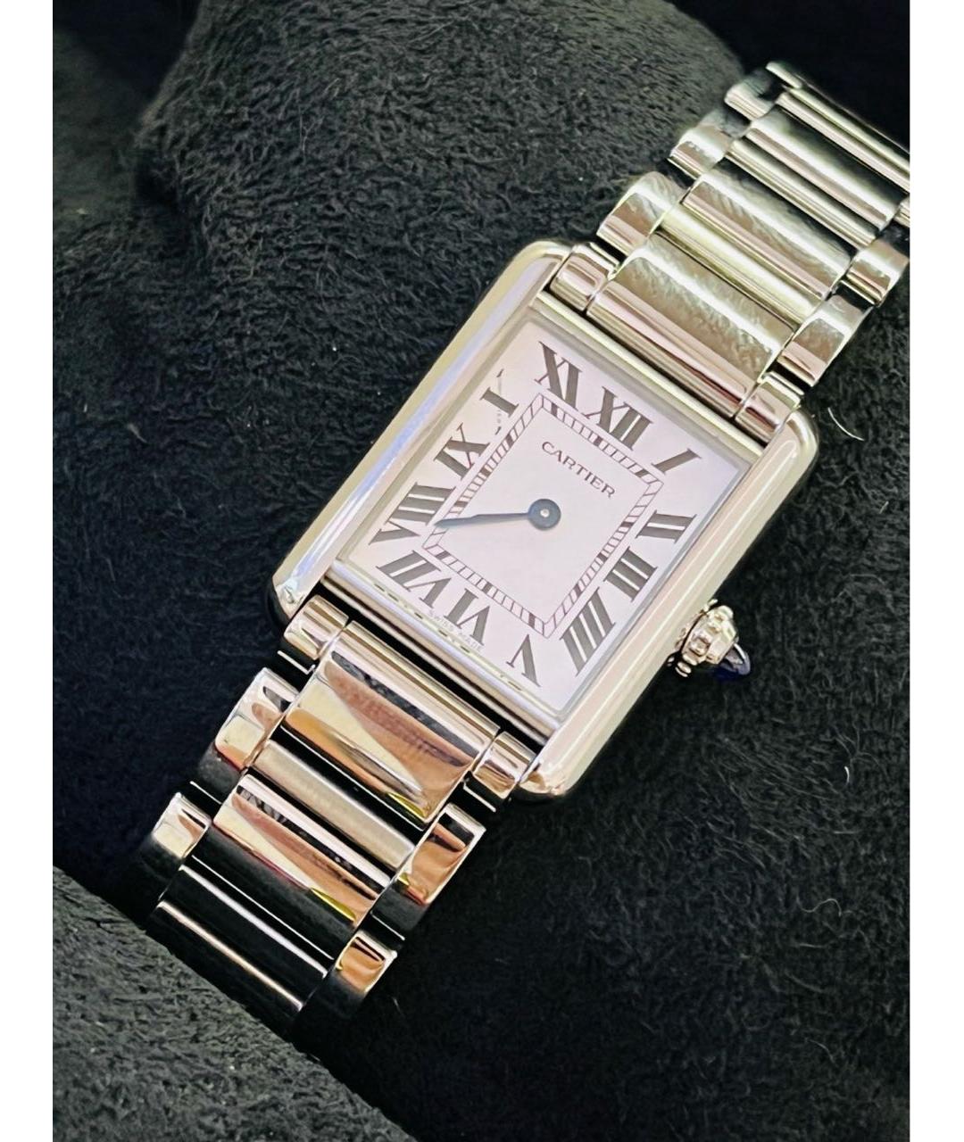 CARTIER Серебряные часы, фото 4
