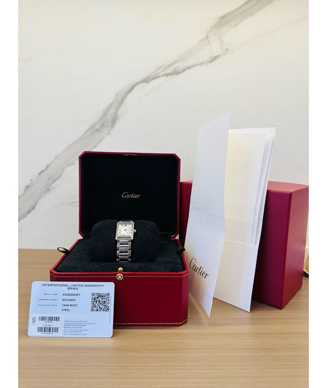 CARTIER Серебряные часы, фото 2