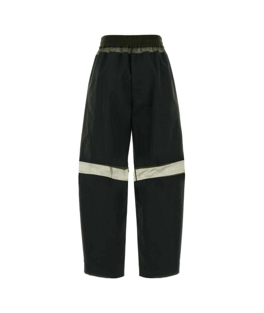 FENDI Зеленые хлопковые прямые брюки, фото 2