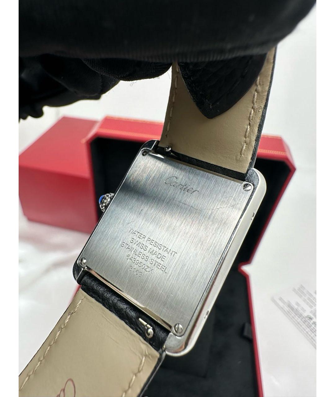 CARTIER Черные часы, фото 3