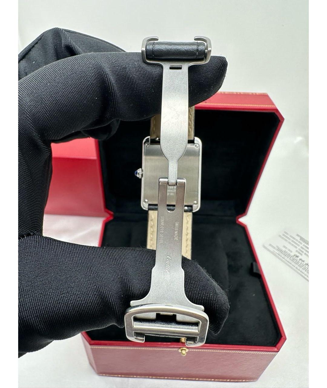 CARTIER Черные часы, фото 4