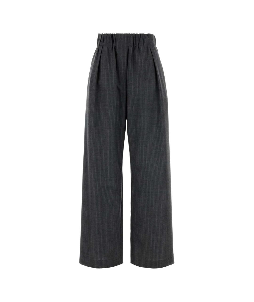 JIL SANDER Мульти шерстяные брюки широкие, фото 1