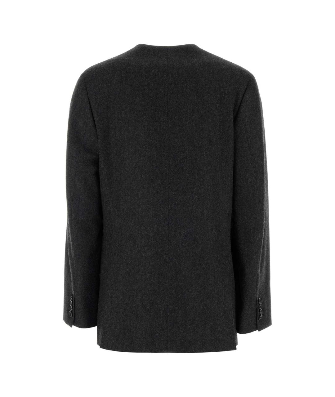 JIL SANDER Серый шерстяной жакет/пиджак, фото 2