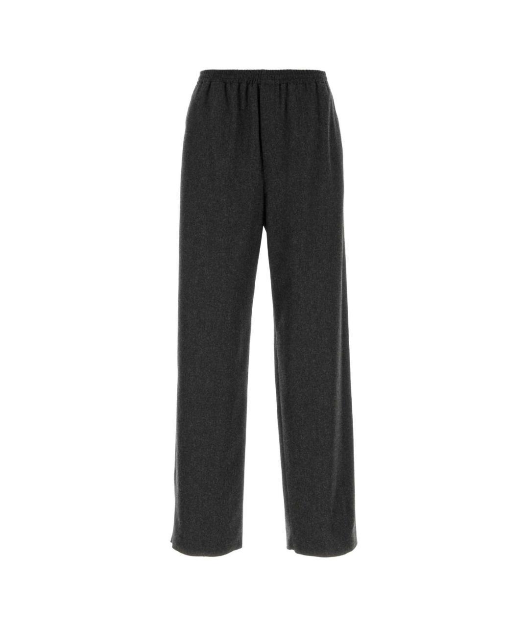 JIL SANDER Серые хлопковые повседневные брюки, фото 1