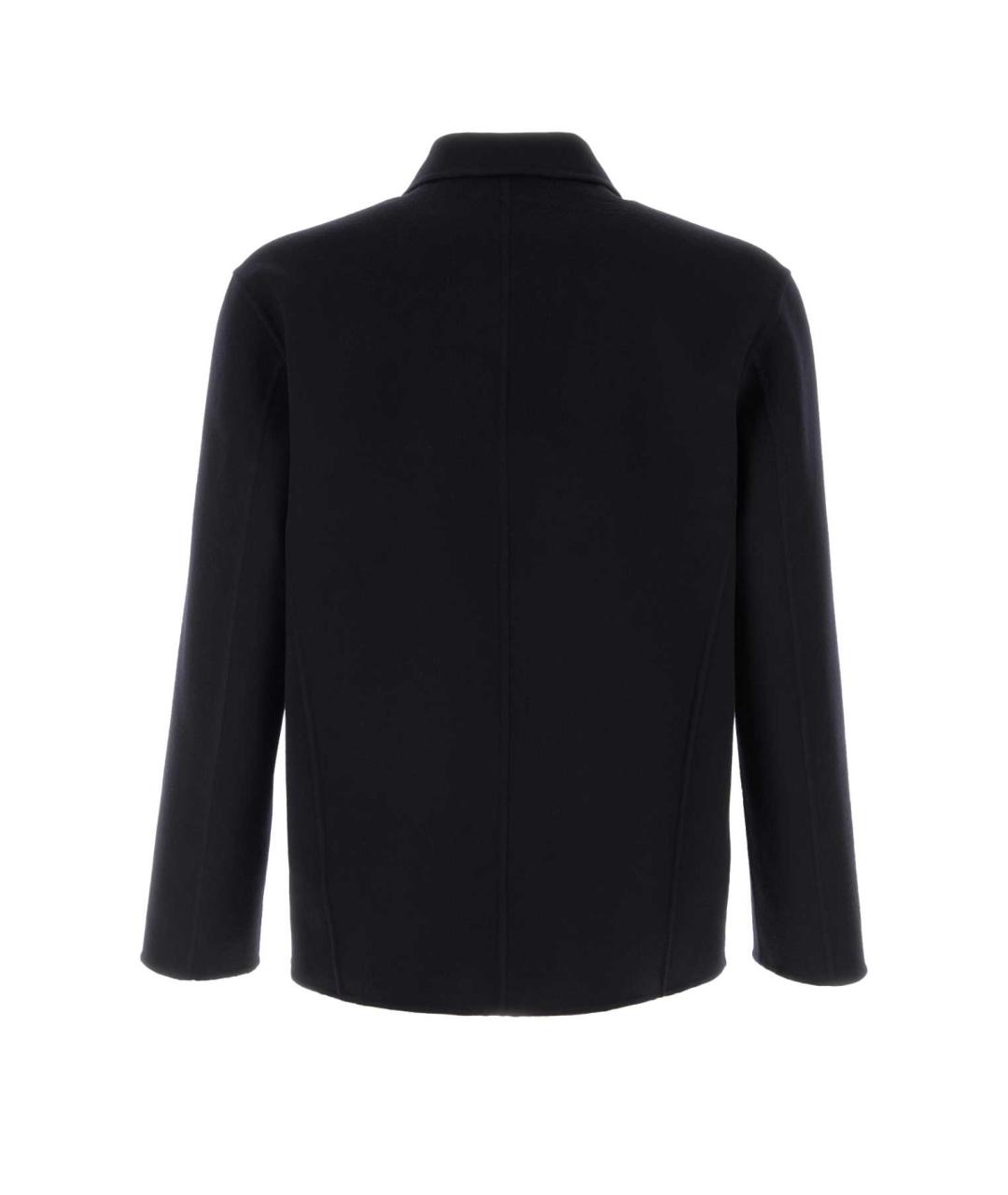 JIL SANDER Синяя шерстяная кэжуал рубашка, фото 2