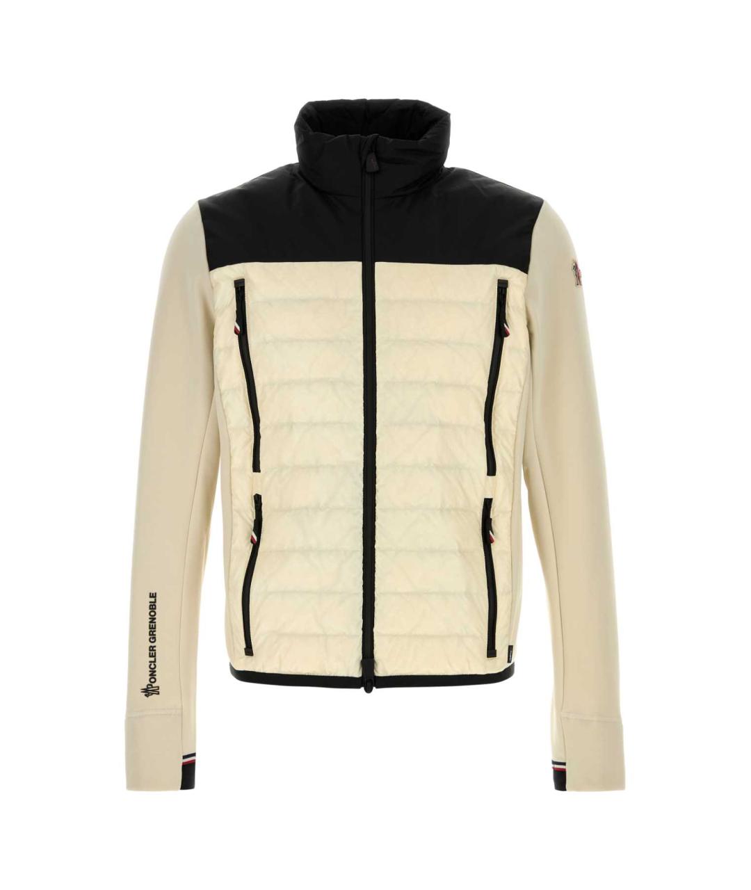MONCLER GRENOBLE Белый полиэстеровый кардиган, фото 1