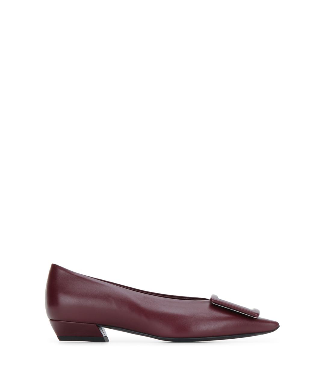 ROGER VIVIER Бордовые туфли, фото 1