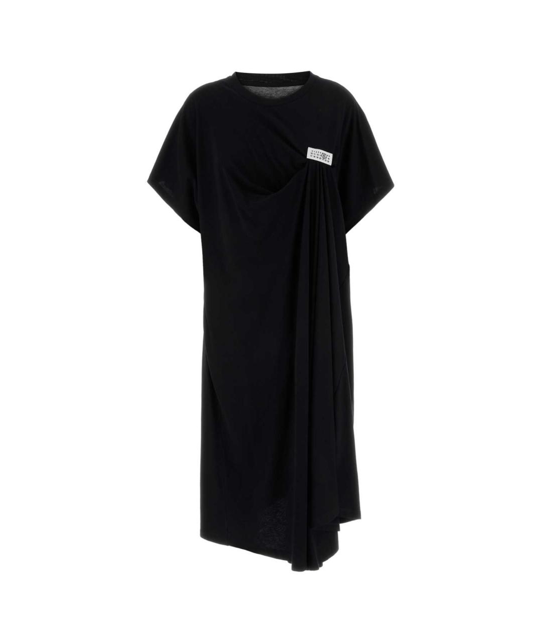 MM6 MAISON MARGIELA Черное хлопковое платье, фото 1