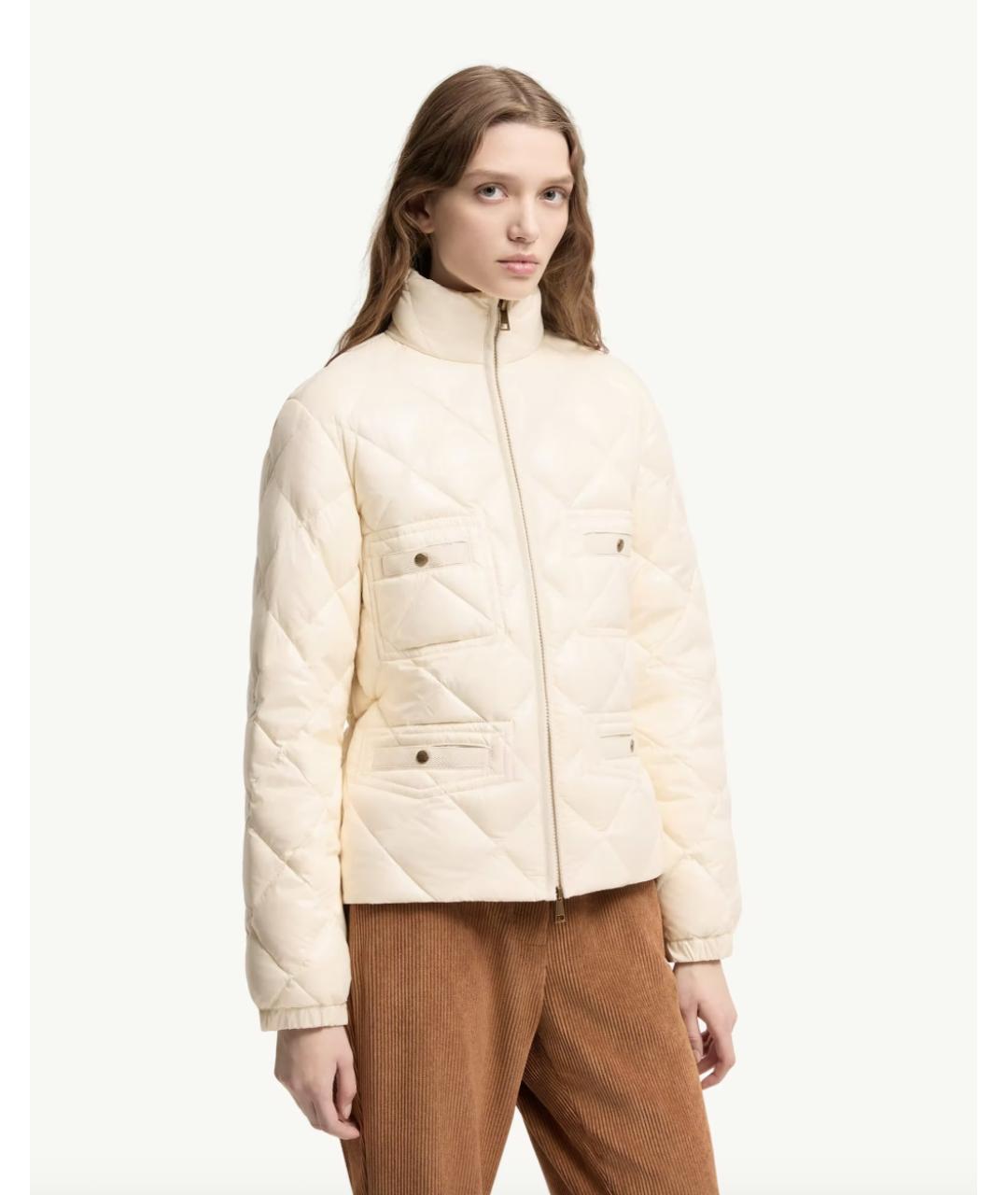 MONCLER Белый пуховик, фото 3