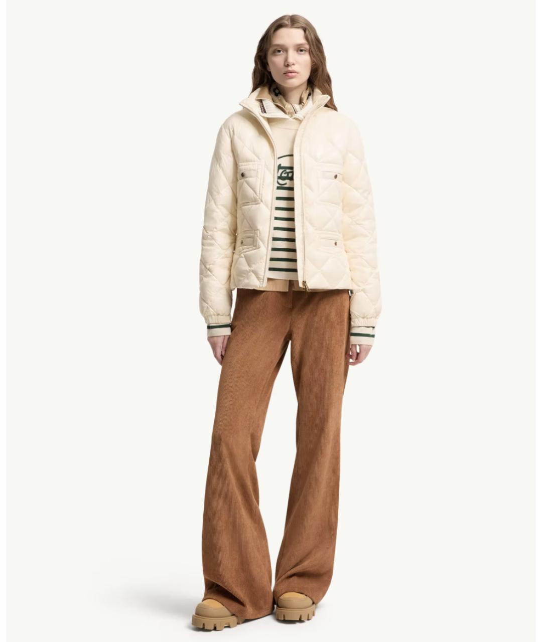 MONCLER Белый пуховик, фото 6
