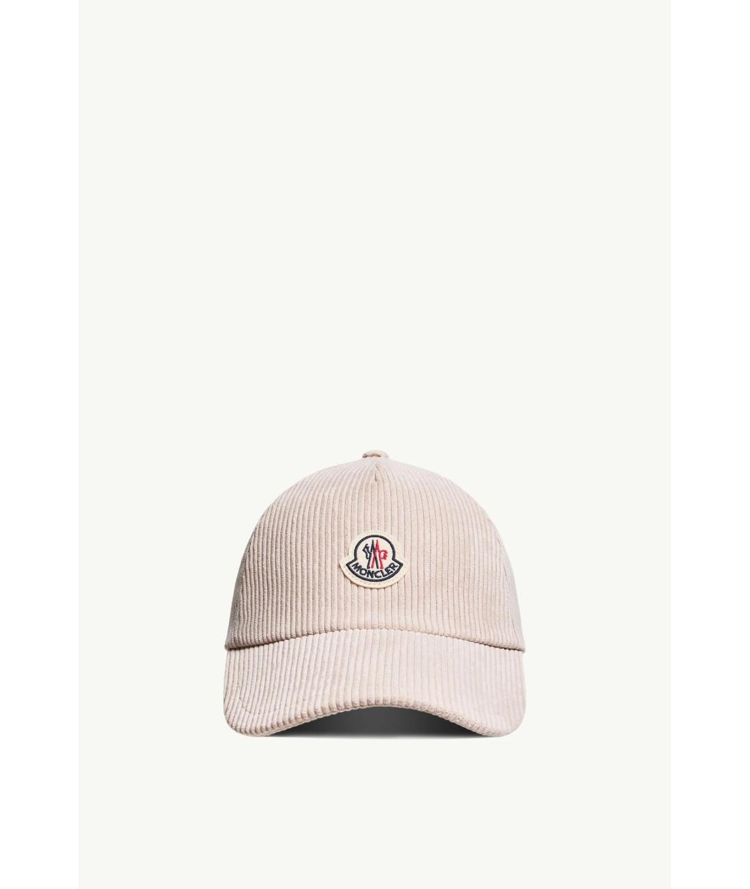 MONCLER Бежевая кепка, фото 5