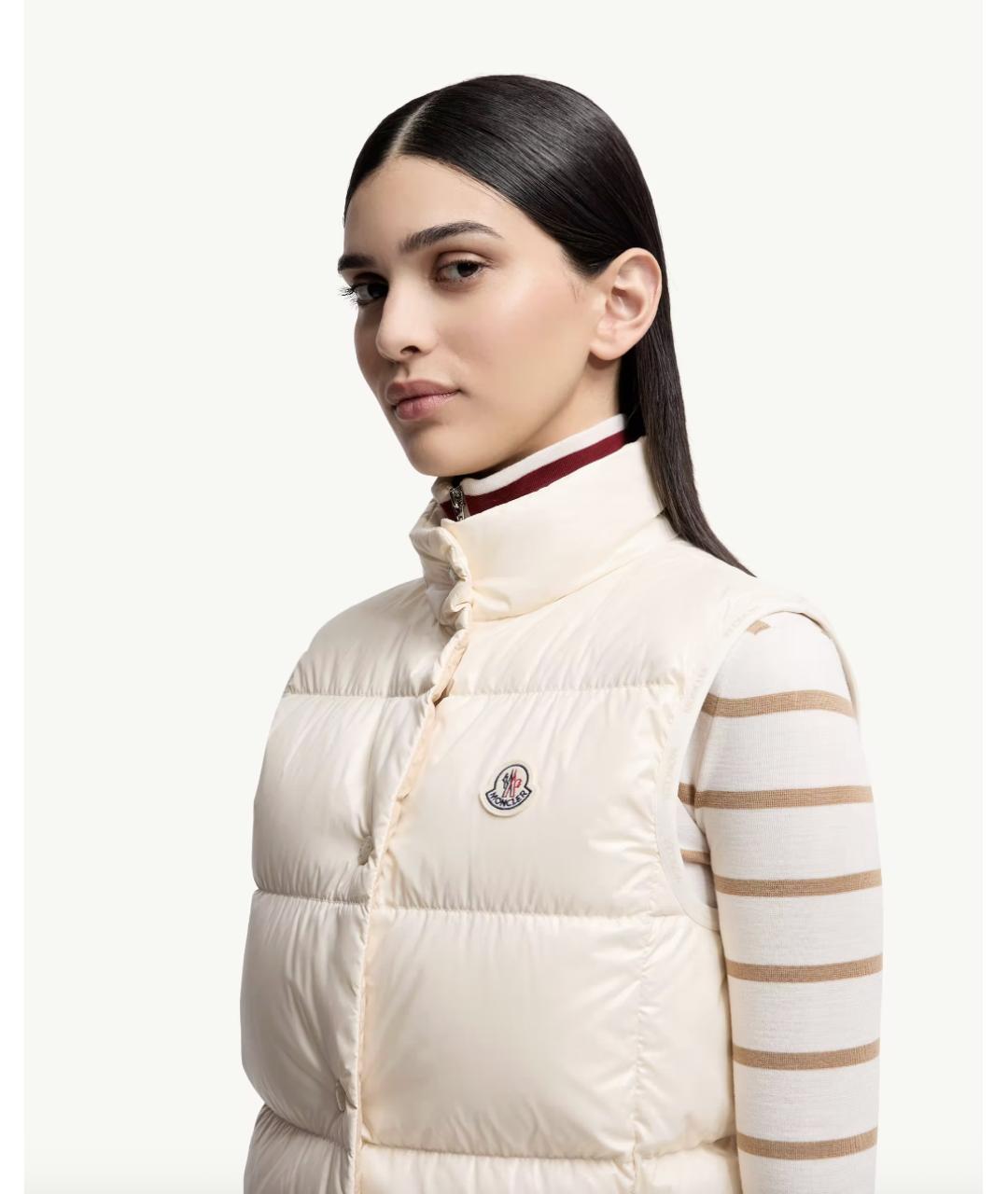 MONCLER Белый жилет, фото 2